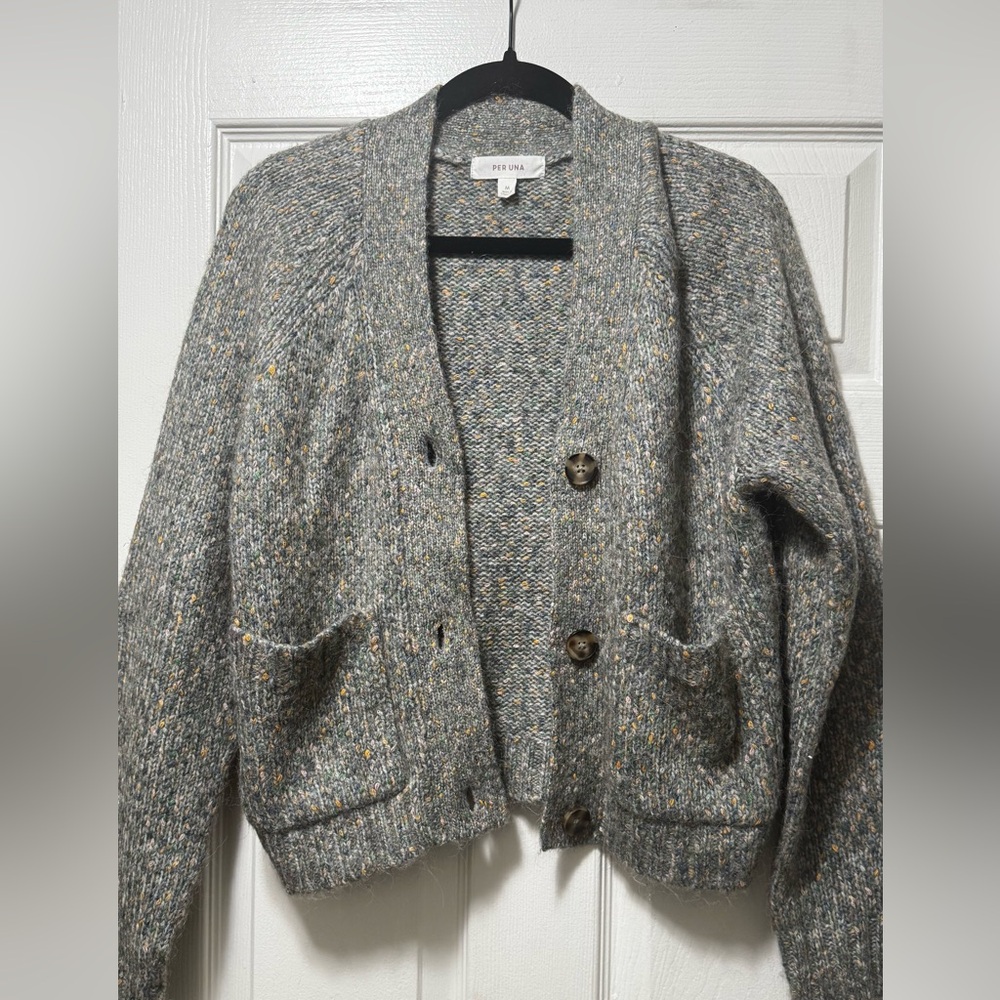 Per Una Multicolor Speckled Knit Cardigan